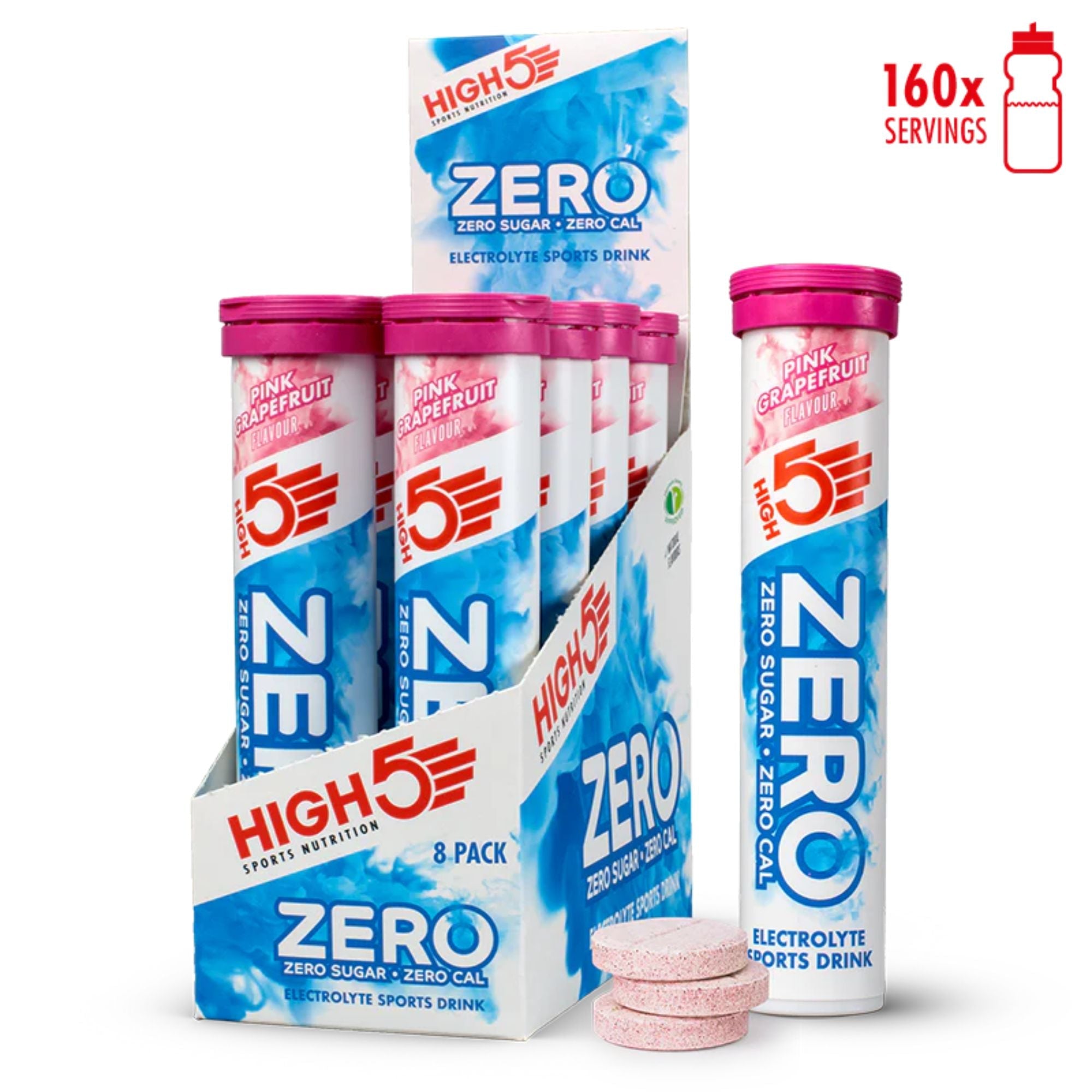 HIGH5 ZERO Pink Grapefruit | comprimés effervescents d'électrolytes