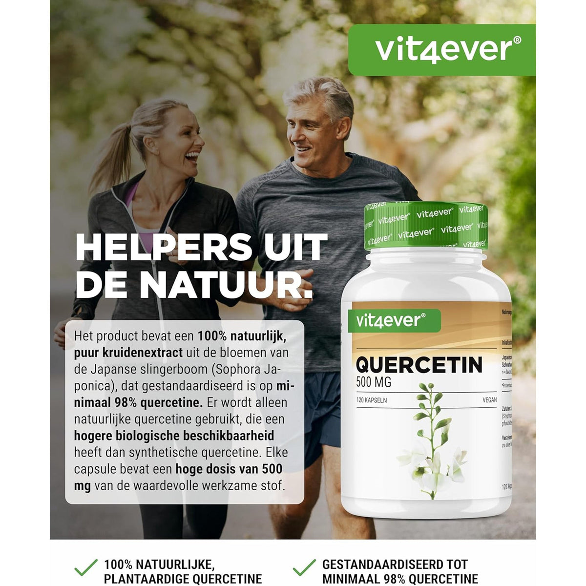 complément de quercétine 120 gélules, 500 mg par gélule