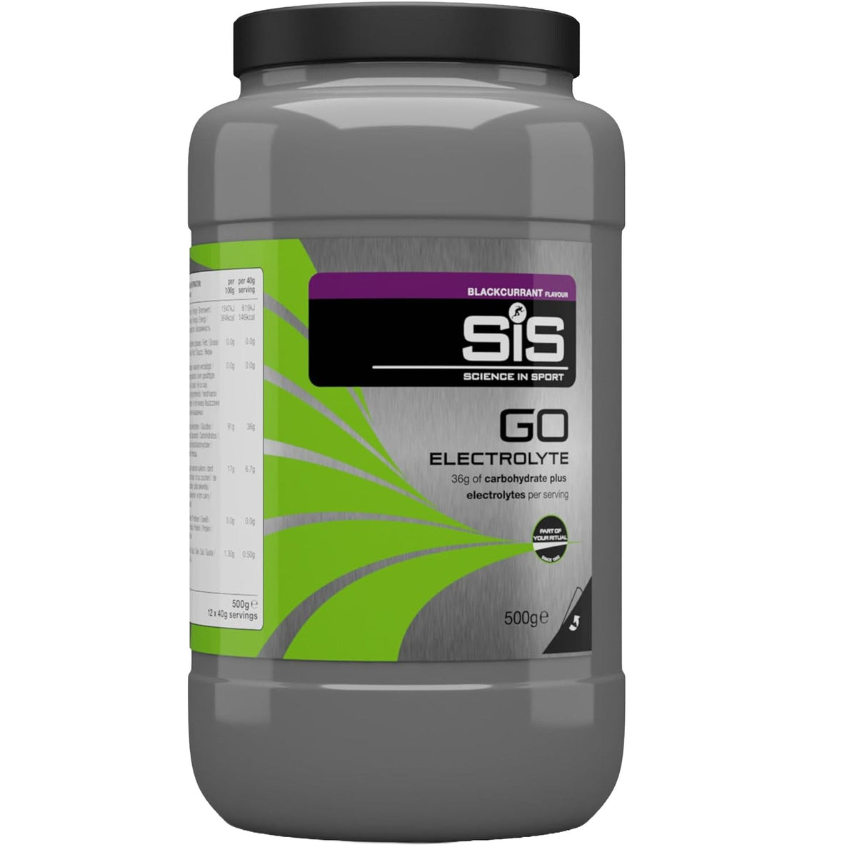 SiS GO Electrolyte Cassis poudre 500 grammes pour l'hydratation et l'énergie #Contenance_500g