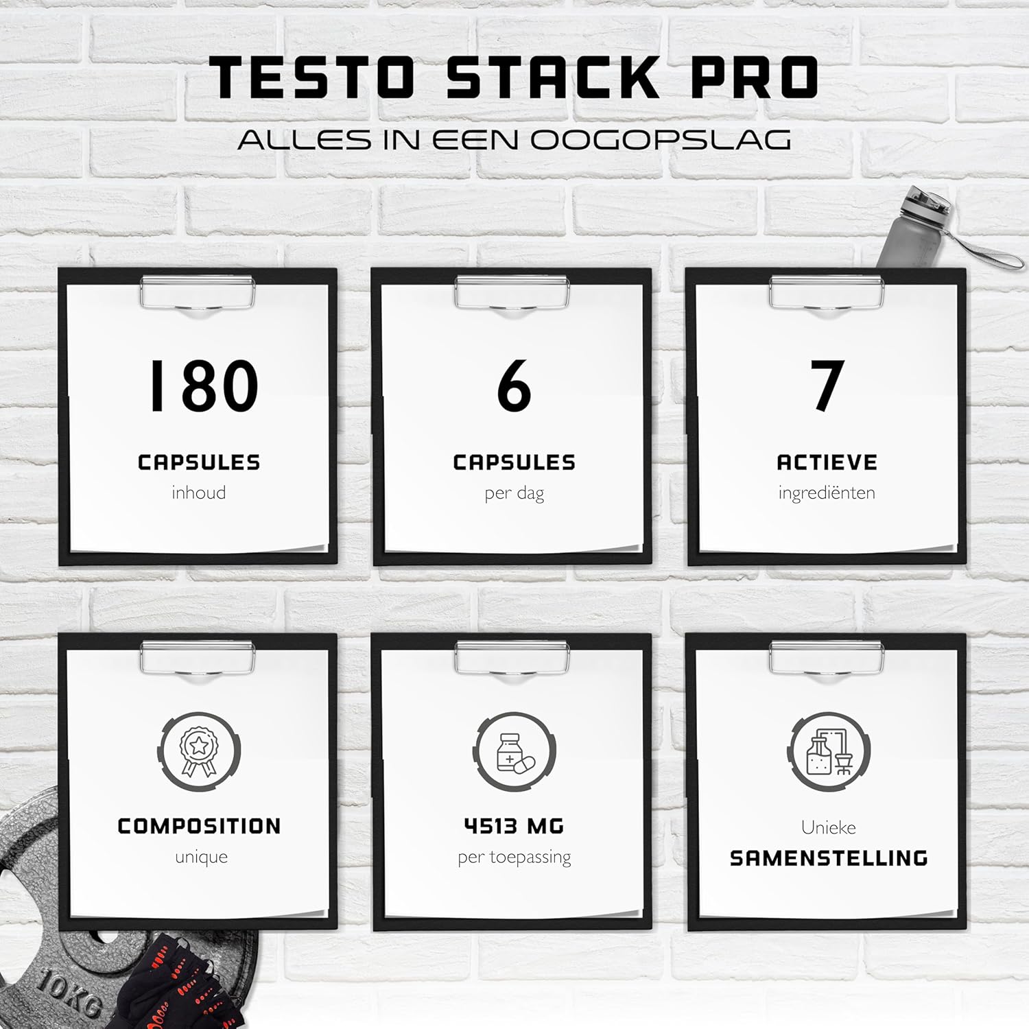 Testo Stack Pro | 180 gélules | German Elite Nutrition
