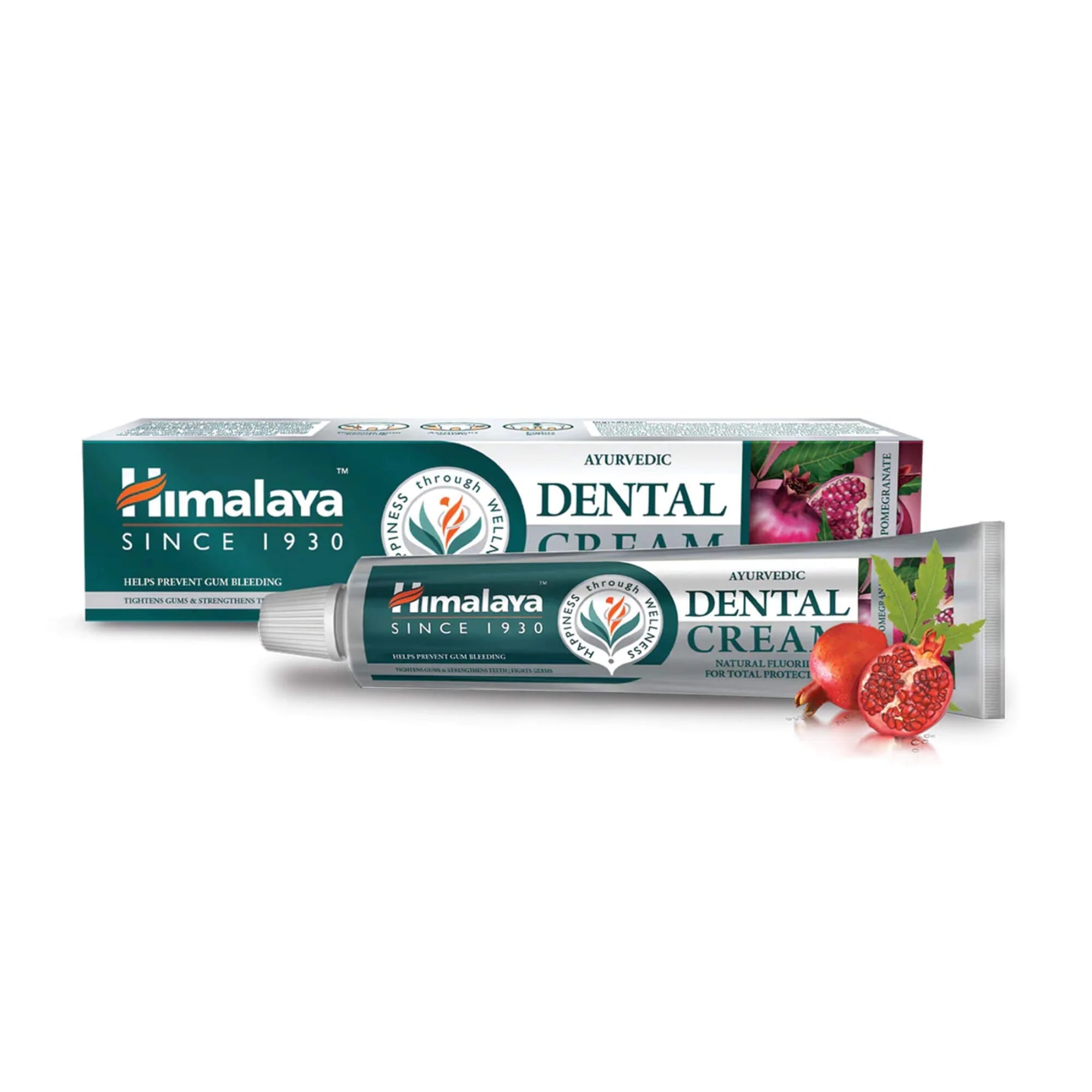 Himalaya Crème Dentaire Ayurvédique au Fluor Naturel 100 g - dentifrice ayurvédique avec neem, grenade et fluor naturel