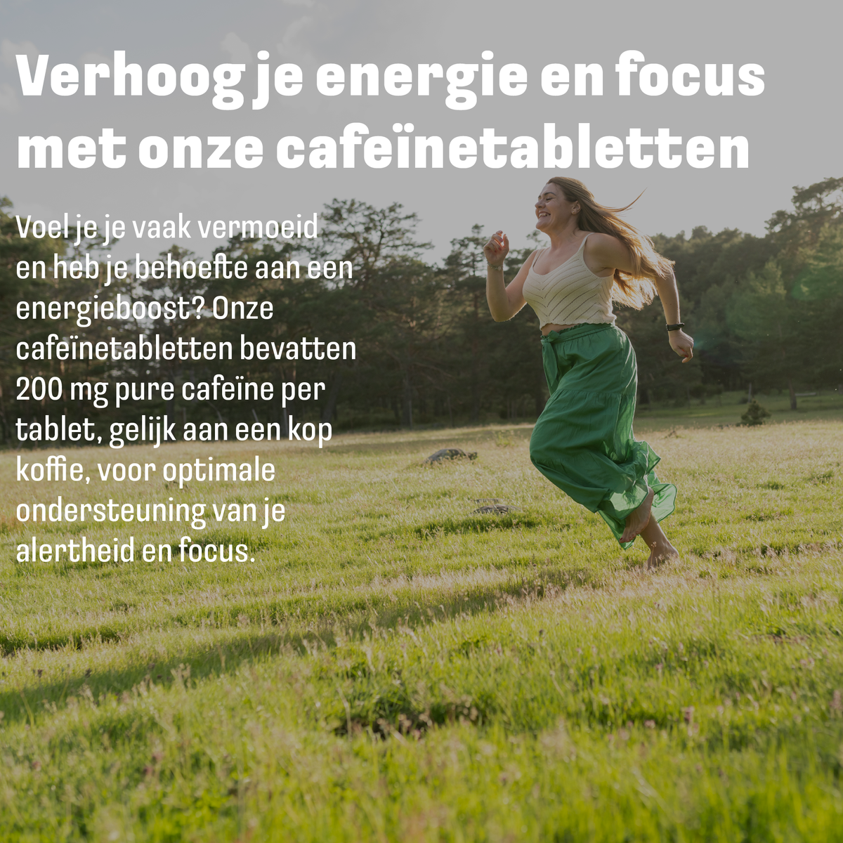 LUTO Caféine 250mg pour l'énergie et la concentration, comprimés de caféine pure pour la vigilance au quotidien