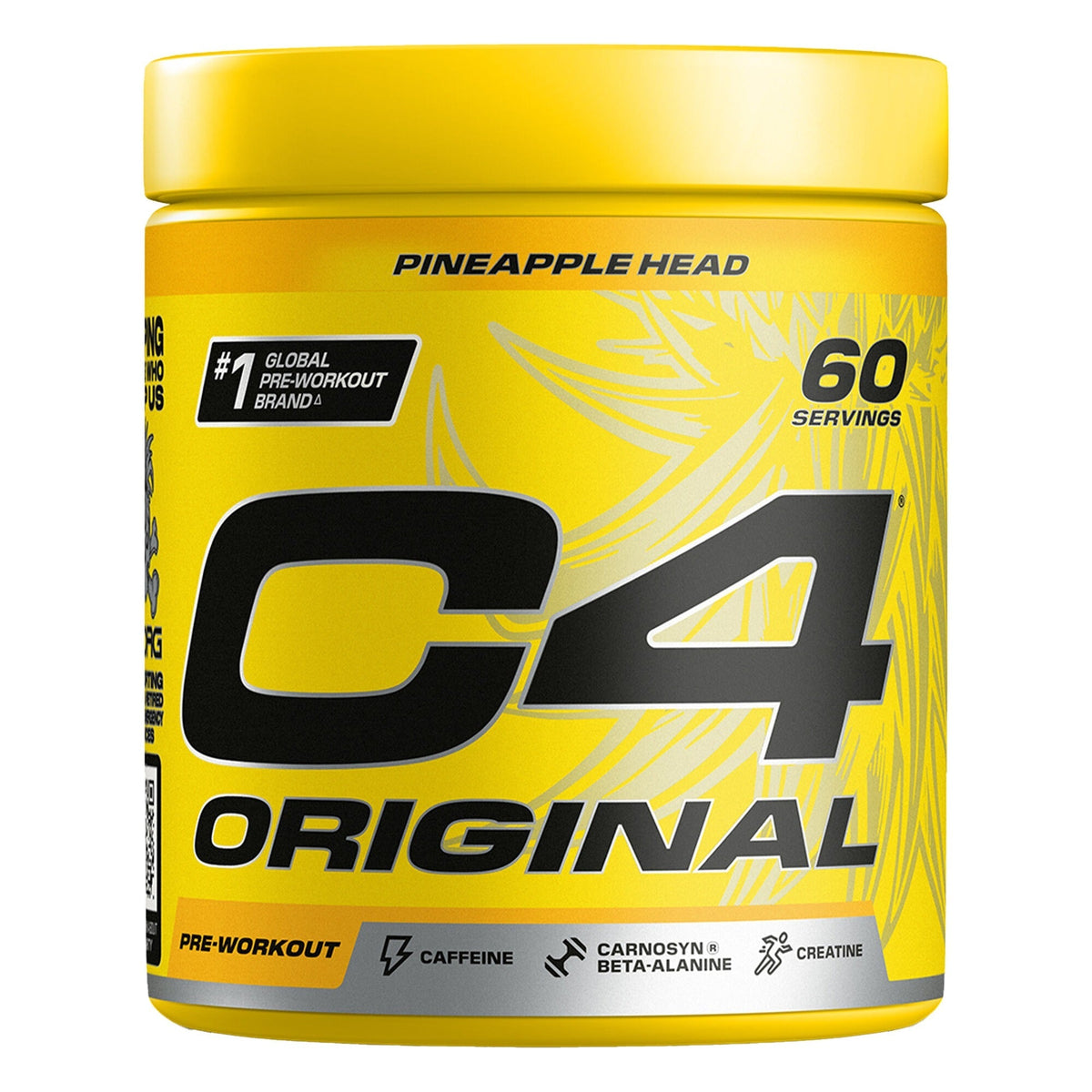 Pot Cellucor C4 Original pré-entraînement en poudre au goût ananas (Pineapple Head), 396 grammes #Contenu_396 grammes