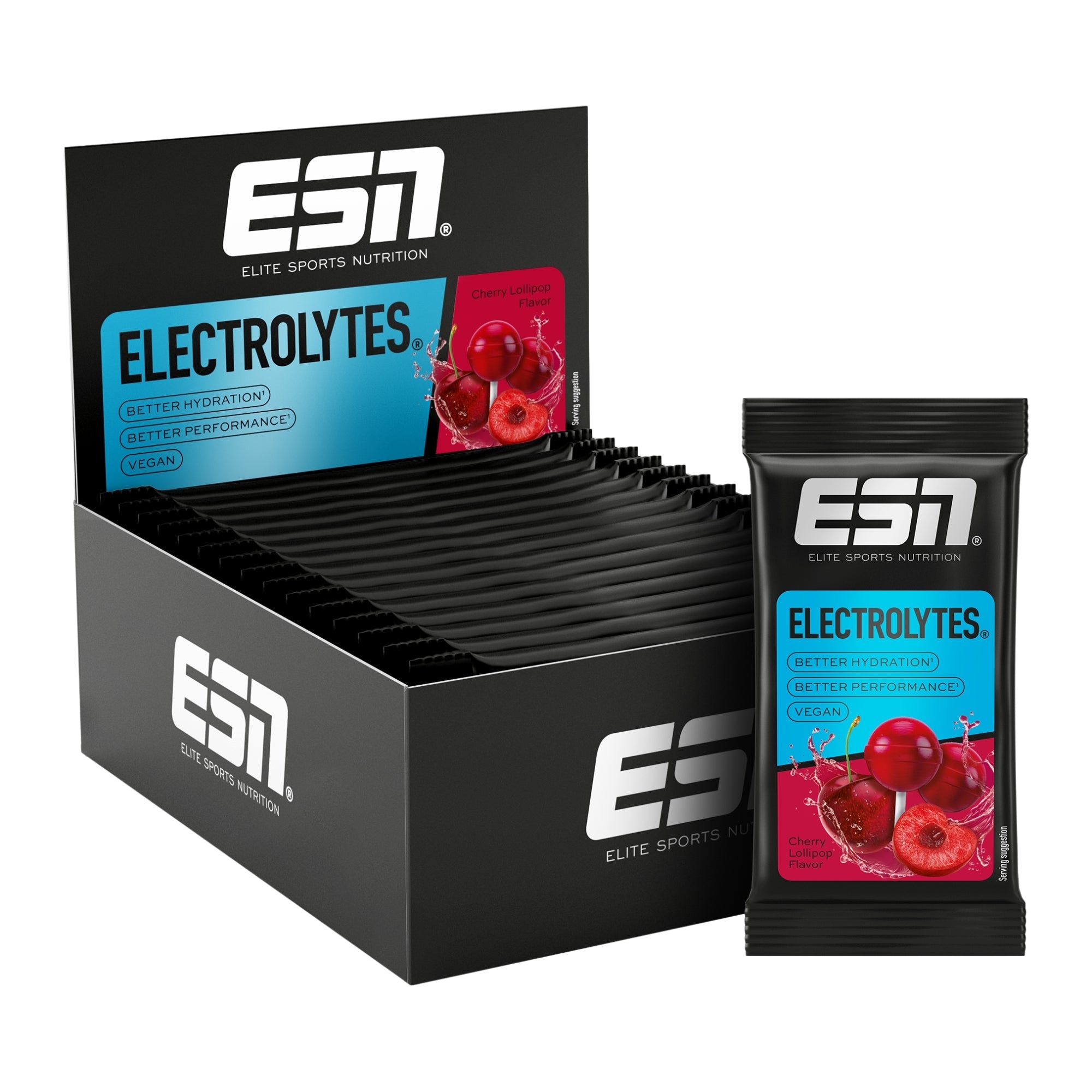 ESN Électrolytes Cherry Lollipop | 15 x 22,5 g | ESN