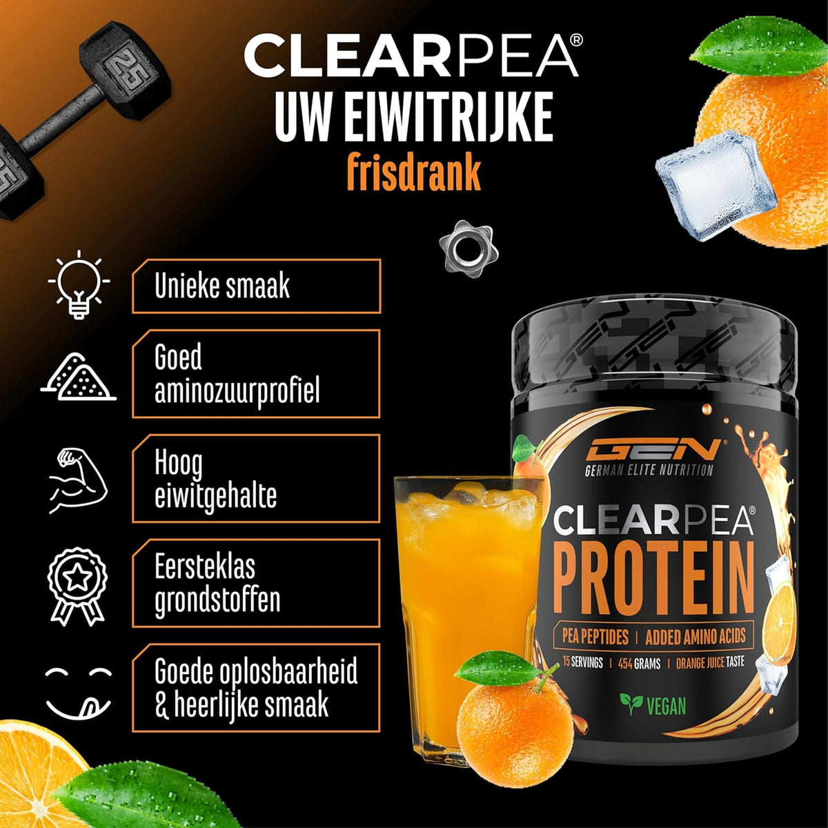 ClearPea Protéine Végane Claire de German Elite Nutrition