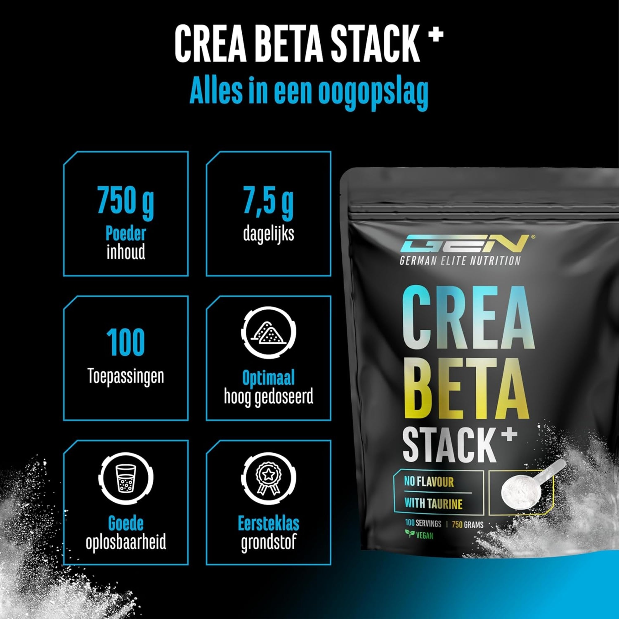 Creatine Beta-Alanine Stack | 750 g | German Elite Nutrition