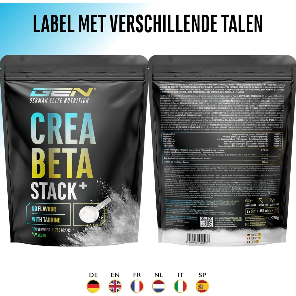 Creatine Beta-Alanine Stack | 750 g | German Elite Nutrition