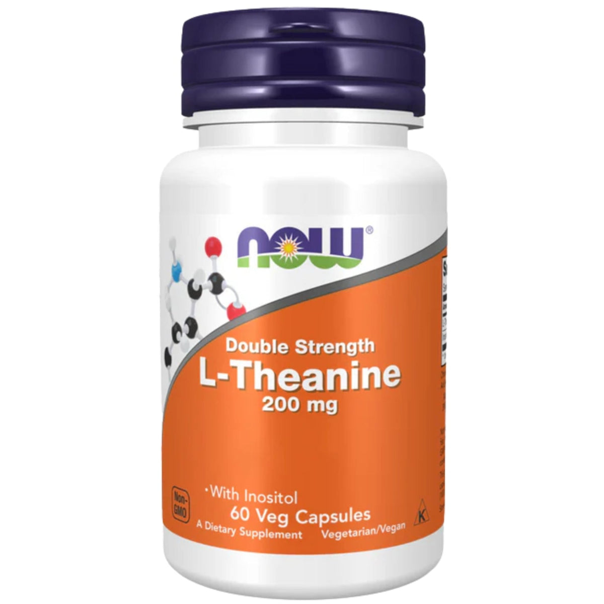 L-Théanine 200 mg | 60 gélules végétales | NOW Foods