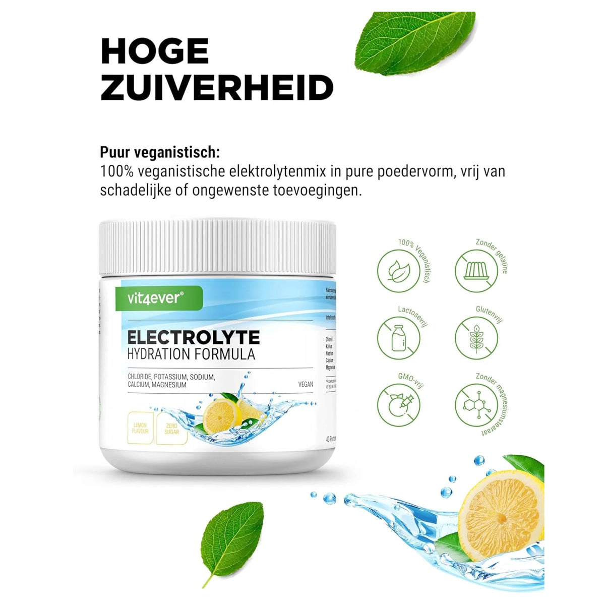 Poudre d'hydratation aux électrolytes atouts vit4ever