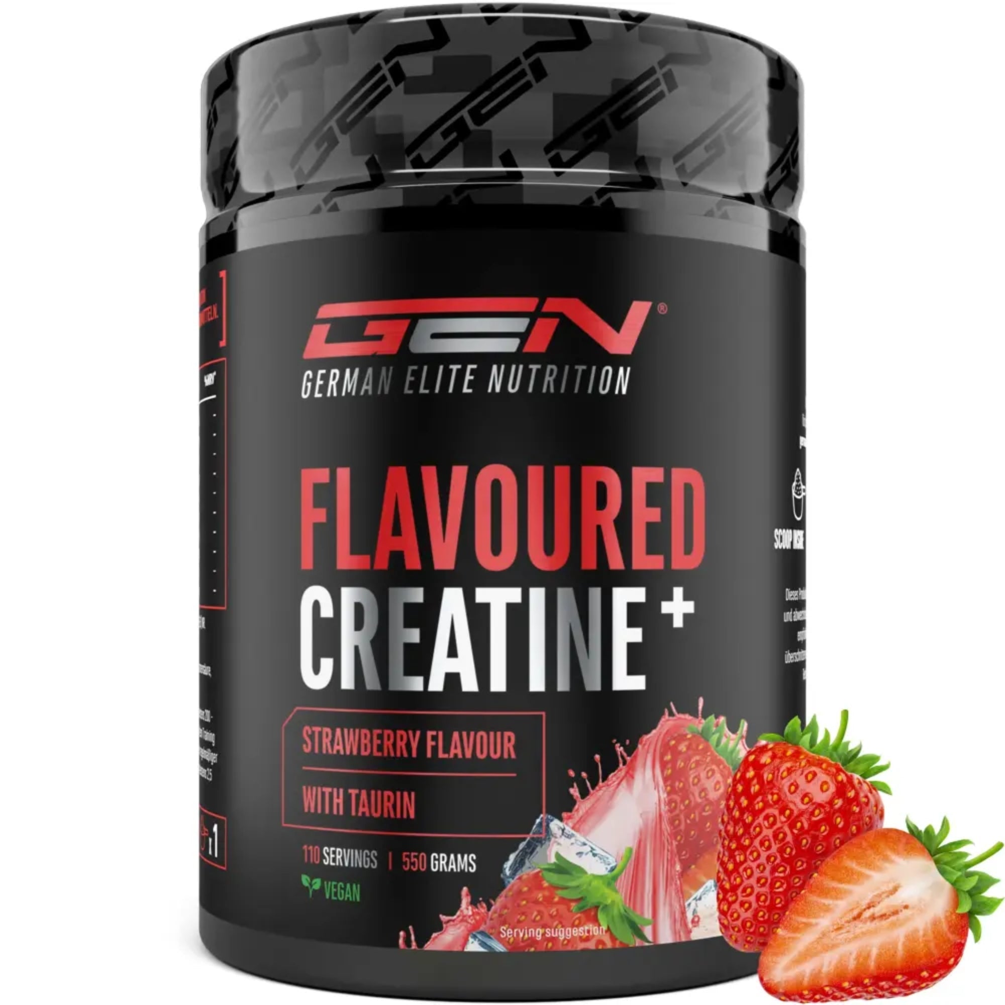 Créatine Aromatisée+ (Créatine Monohydrate & Taurine) | 550 g | German Elite Nutrition