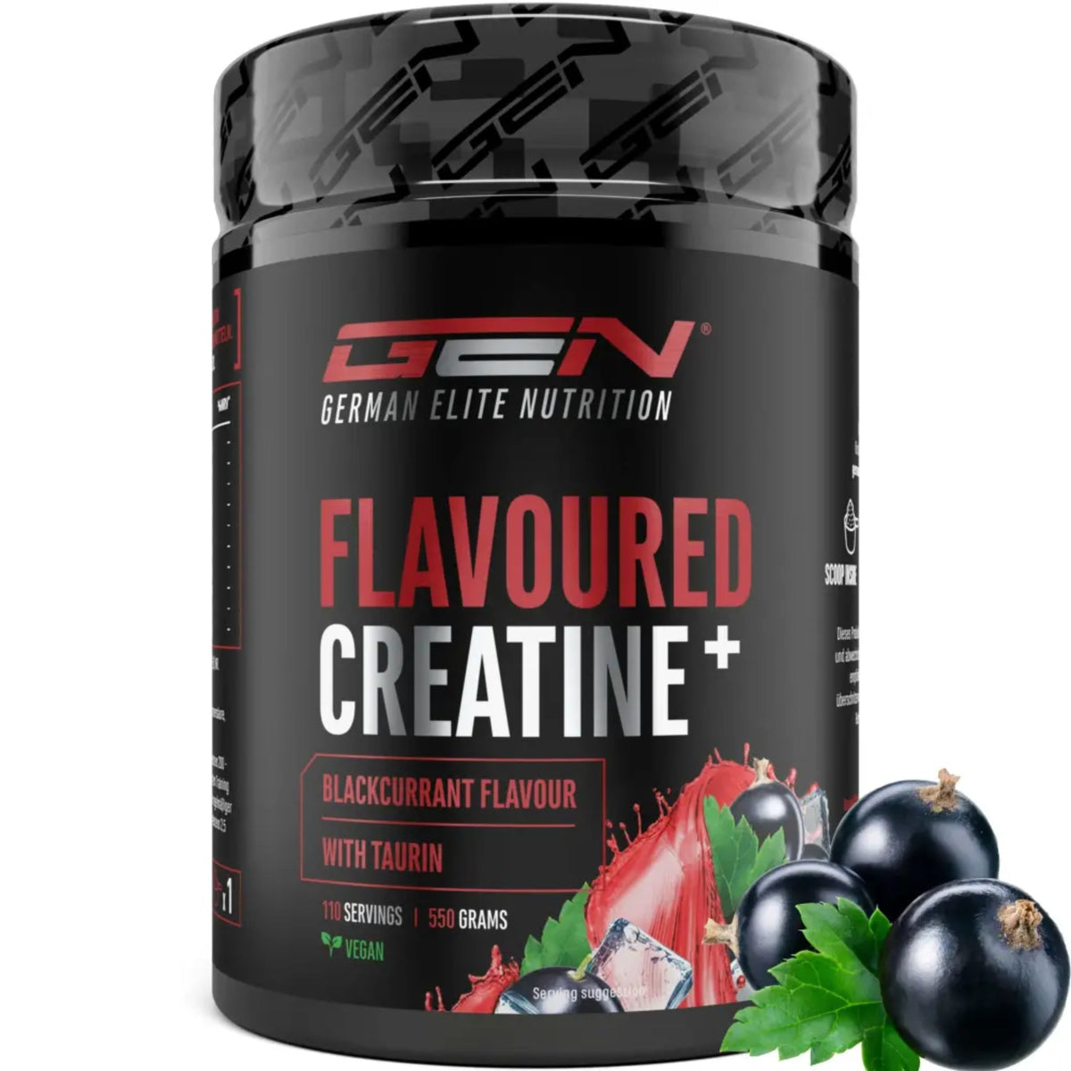 Créatine Aromatisée+ (Créatine Monohydrate & Taurine) | 550 g | German Elite Nutrition