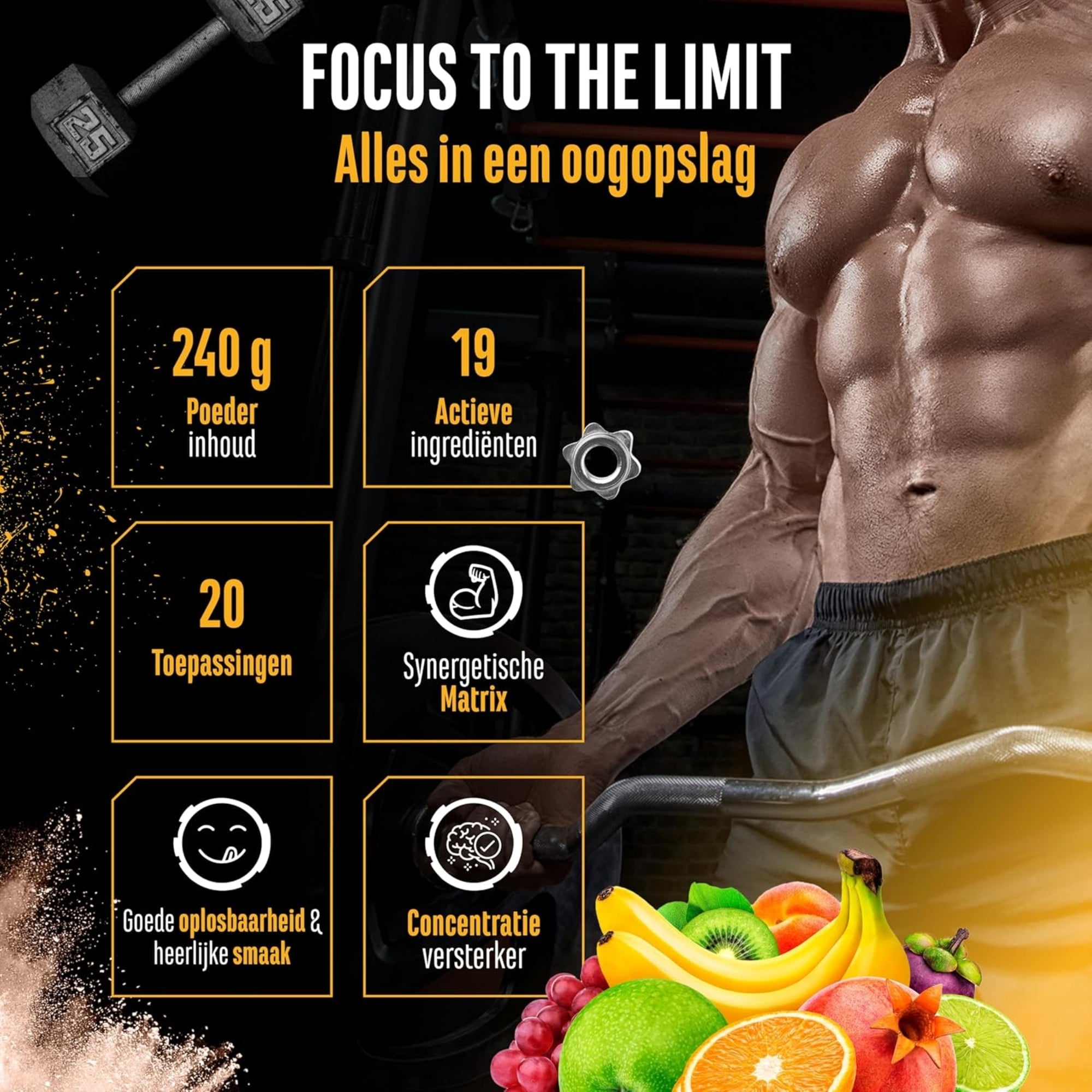 Pot de Focus to the Limit goût Mélange de fruits
