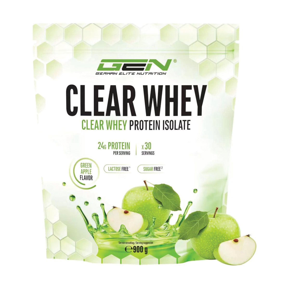 Clear Whey Protein Isolate 900g Pomme - German Elite Nutrition
