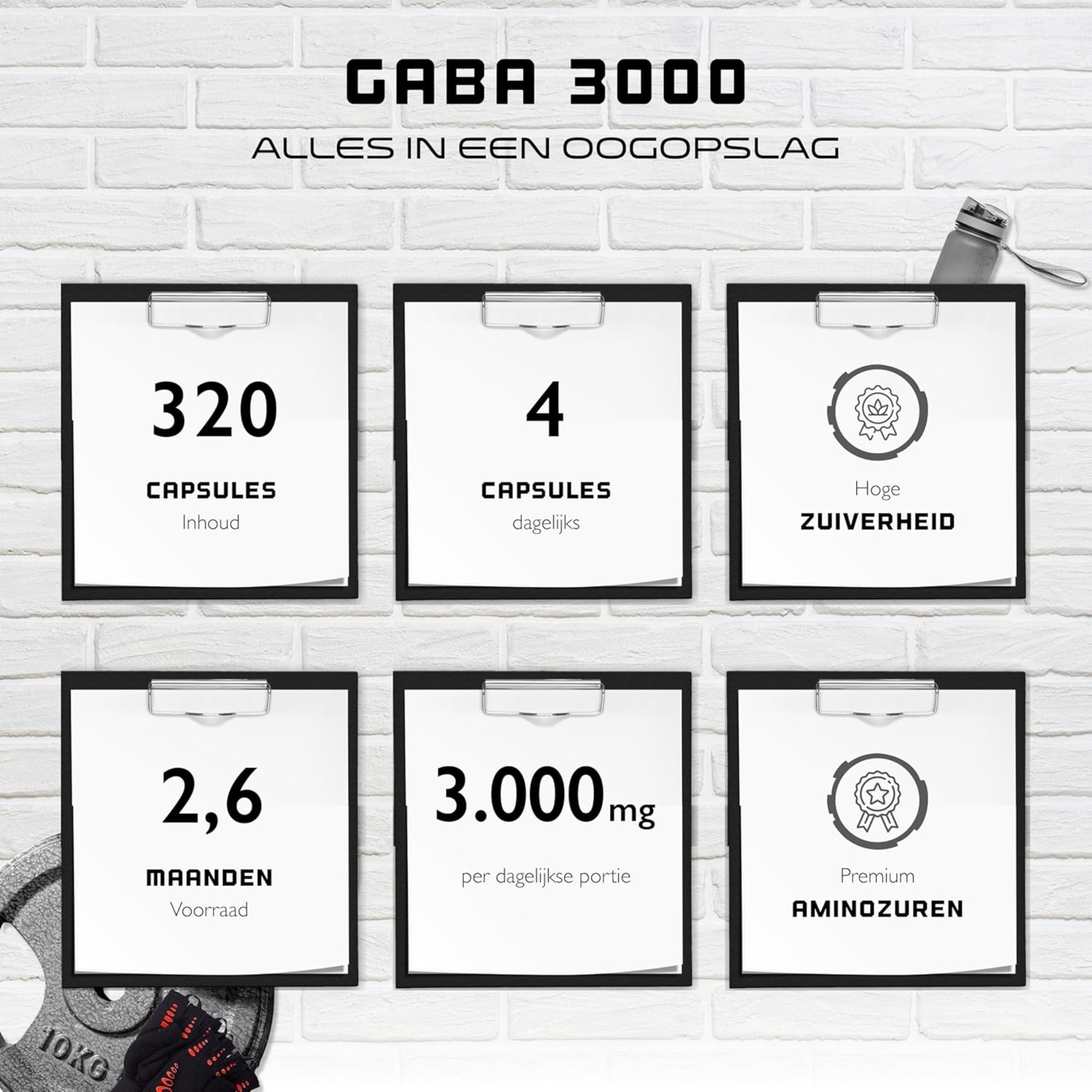 Gaba 3000 acide aminé composition