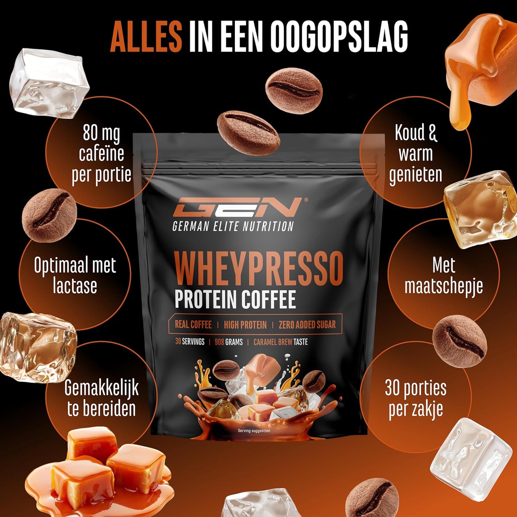 Wheypresso Protein Coffee | 908 g | German Elite Nutrition