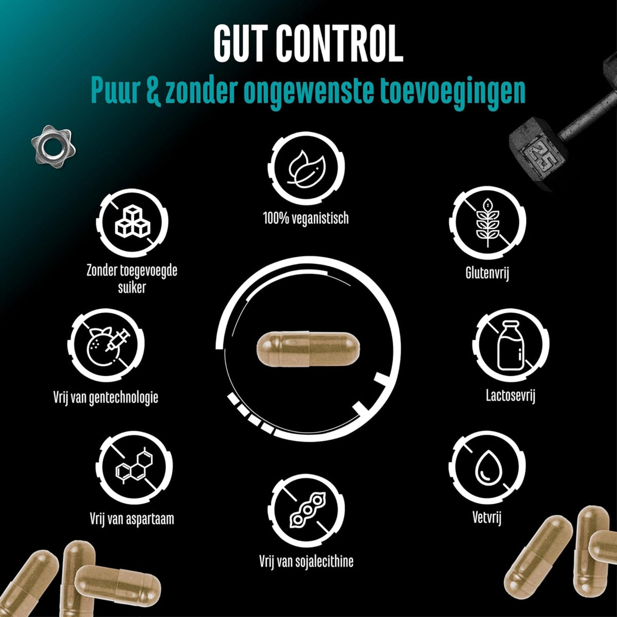 Gut Control (Équilibre Intestinal) | 120 gélules | German Elite Nutrition
