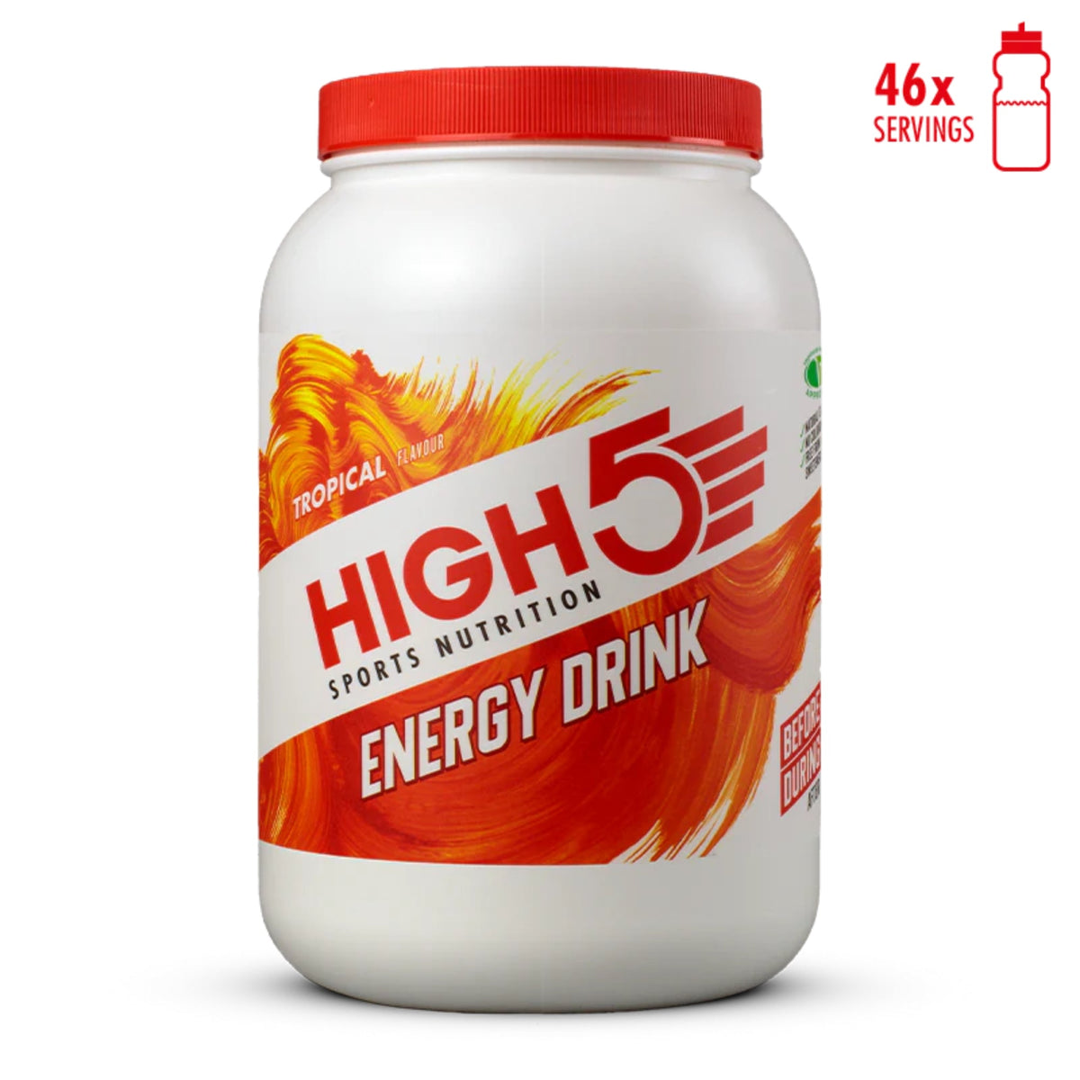 HIGH5 Energy Drink Tropical | poudre glucides-électrolytes
