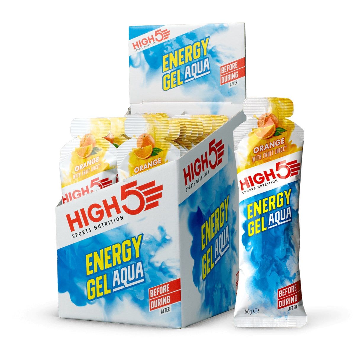 High5 Energy Gel Aqua Orange | 23 g de glucides par gel