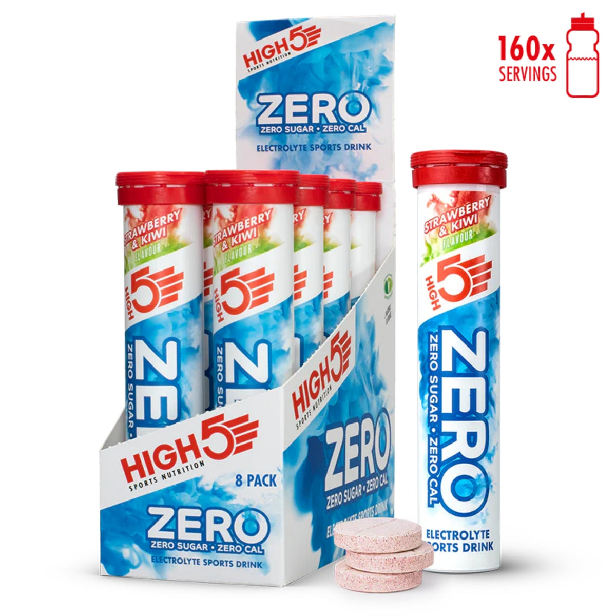 HIGH5 ZERO Strawberry & Kiwi | comprimés effervescents d'électrolytes