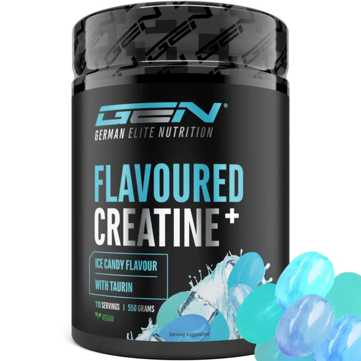 Créatine Aromatisée+ (Créatine Monohydrate & Taurine) | 550 g | German Elite Nutrition