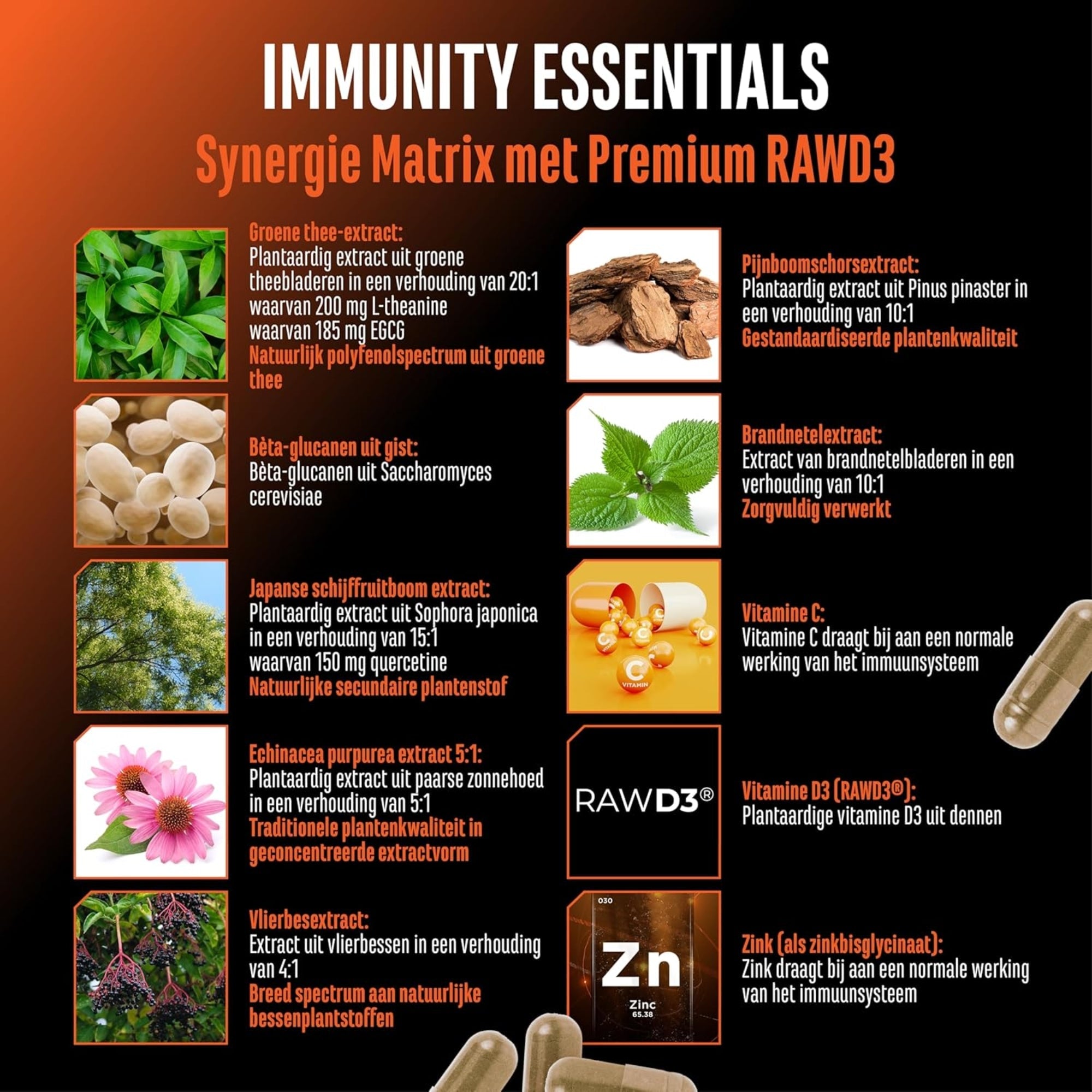 Immunity Essentials | 180 capsules | German Elite Nutrition