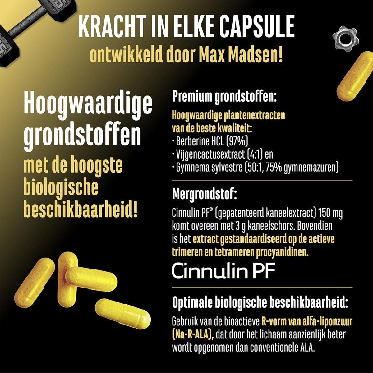 Invictus GDA (Formule Glucose) | 120 gélules | German Elite Nutrition