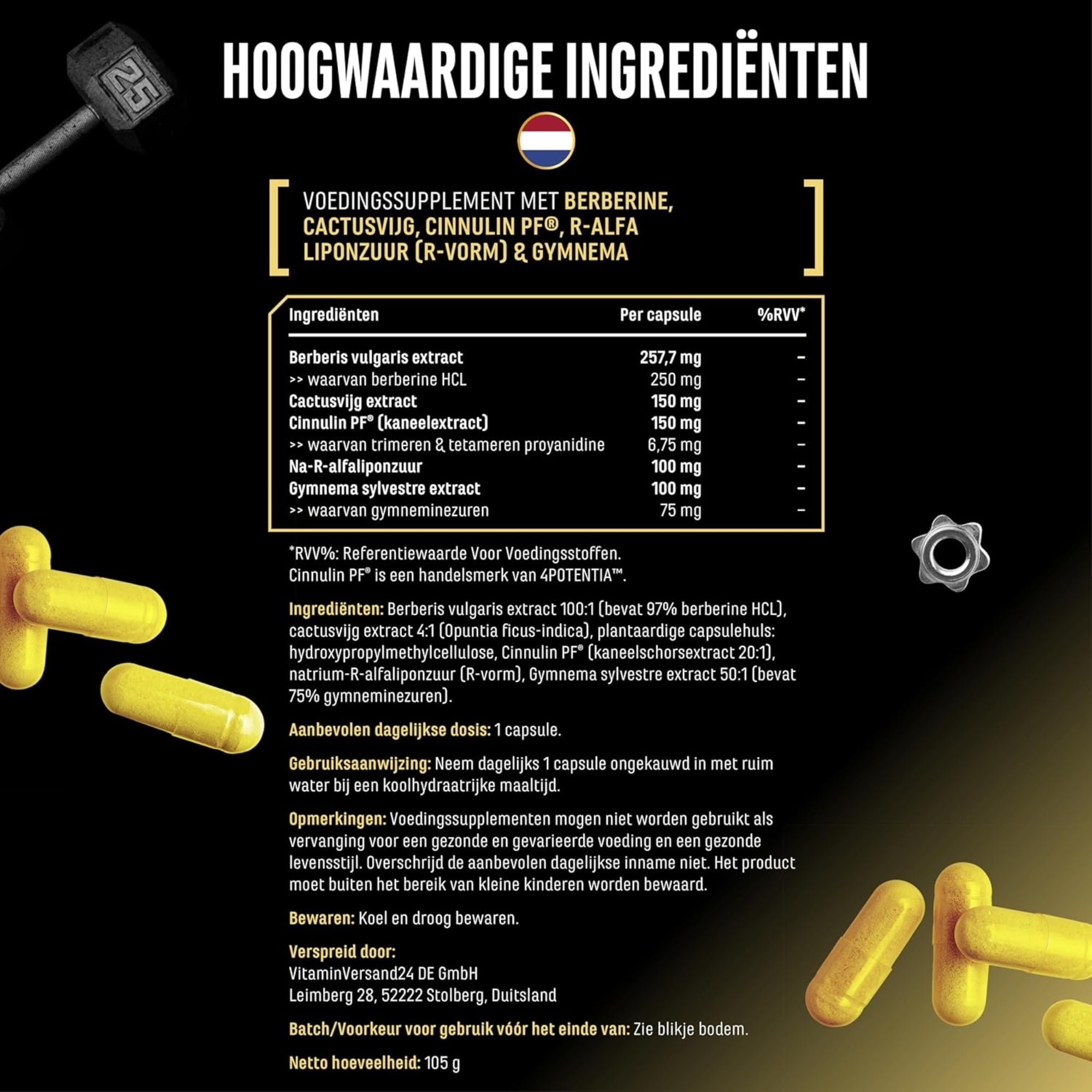 Invictus GDA (Formule Glucose) | 120 gélules | German Elite Nutrition