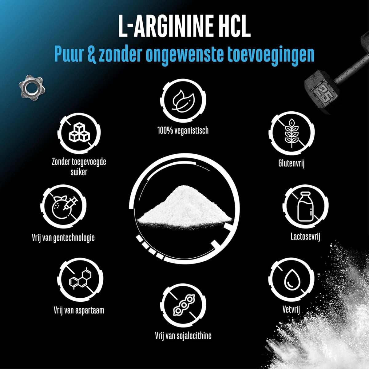 L-arginine HCL poudre sans OGM GEN