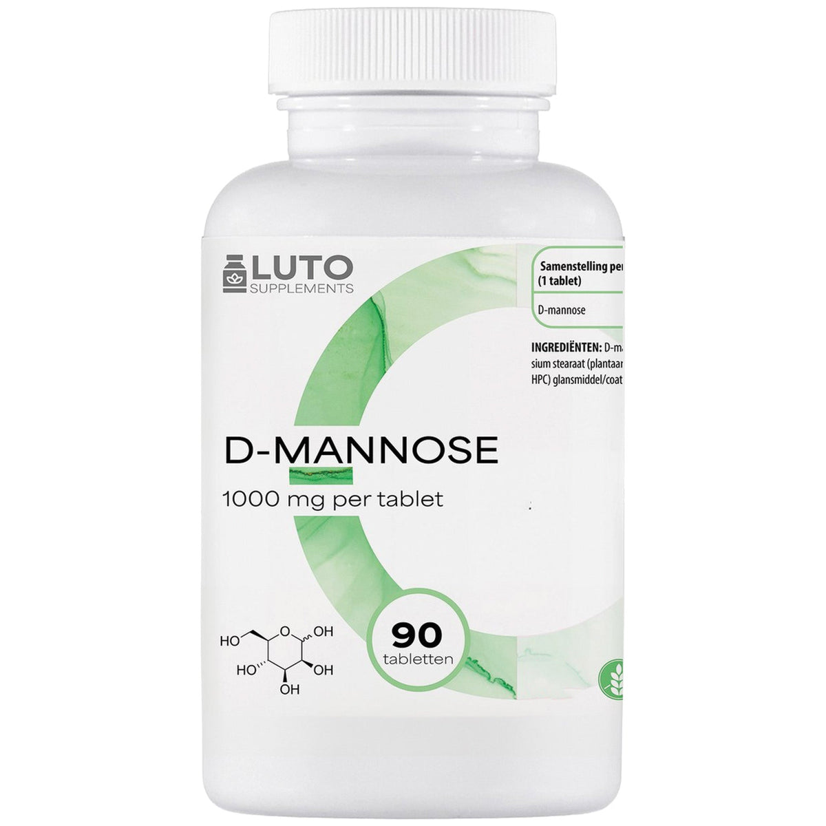 LUTO Supplements D-Mannose 1000mg 90 comprimés pour le soutien des reins et des voies urinaires | acheter en France et en Belgique