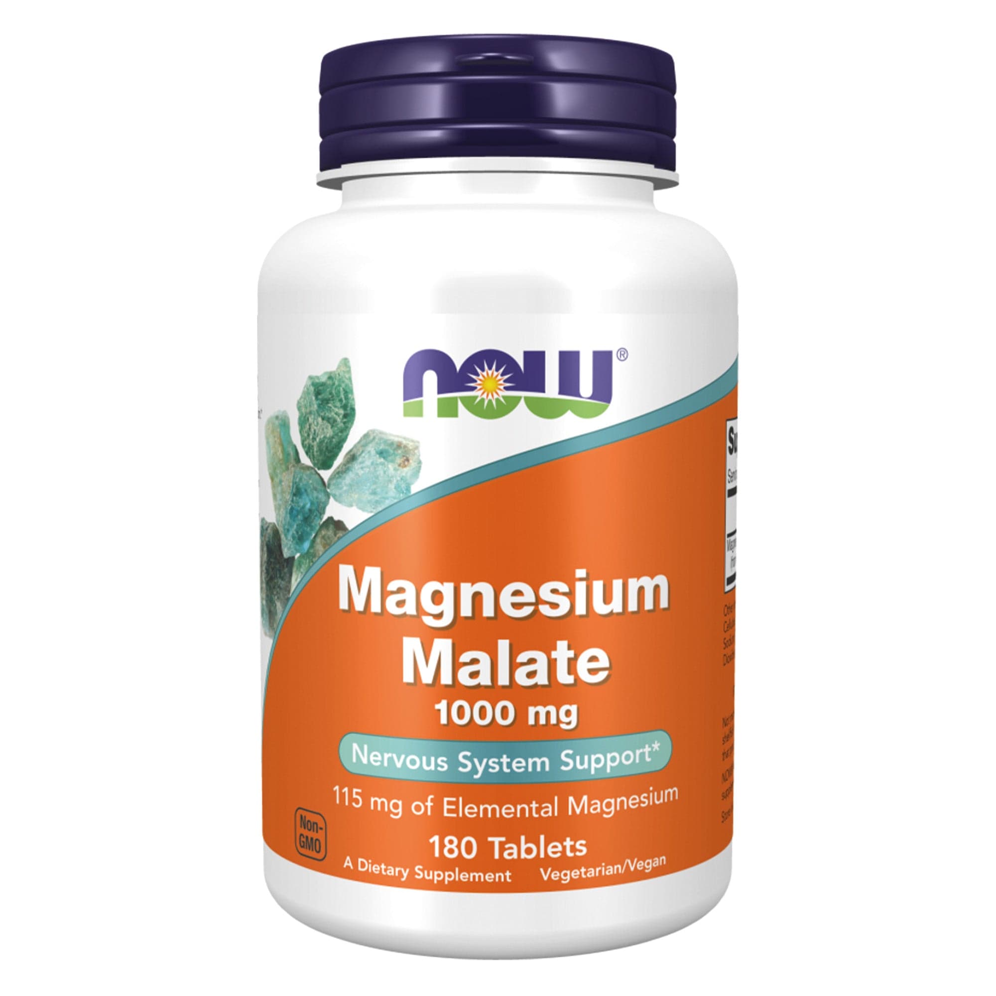 Now foods malate de magnésium 180 comprimés