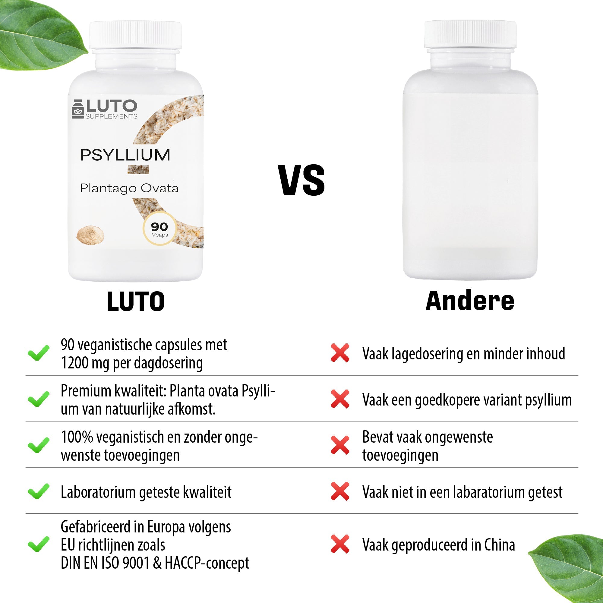 Psyllium husk sous forme de gélule