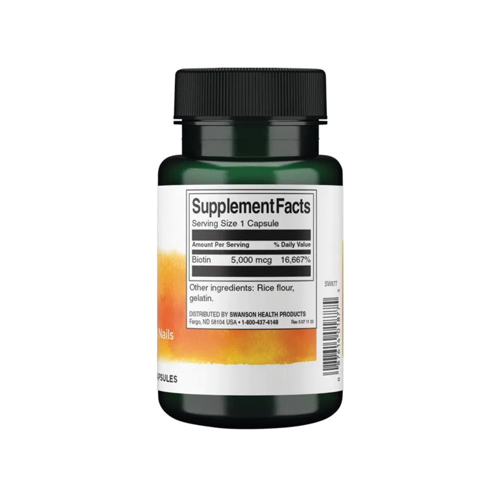 Swanson Biotine 5000 mcg - complément alimentaire