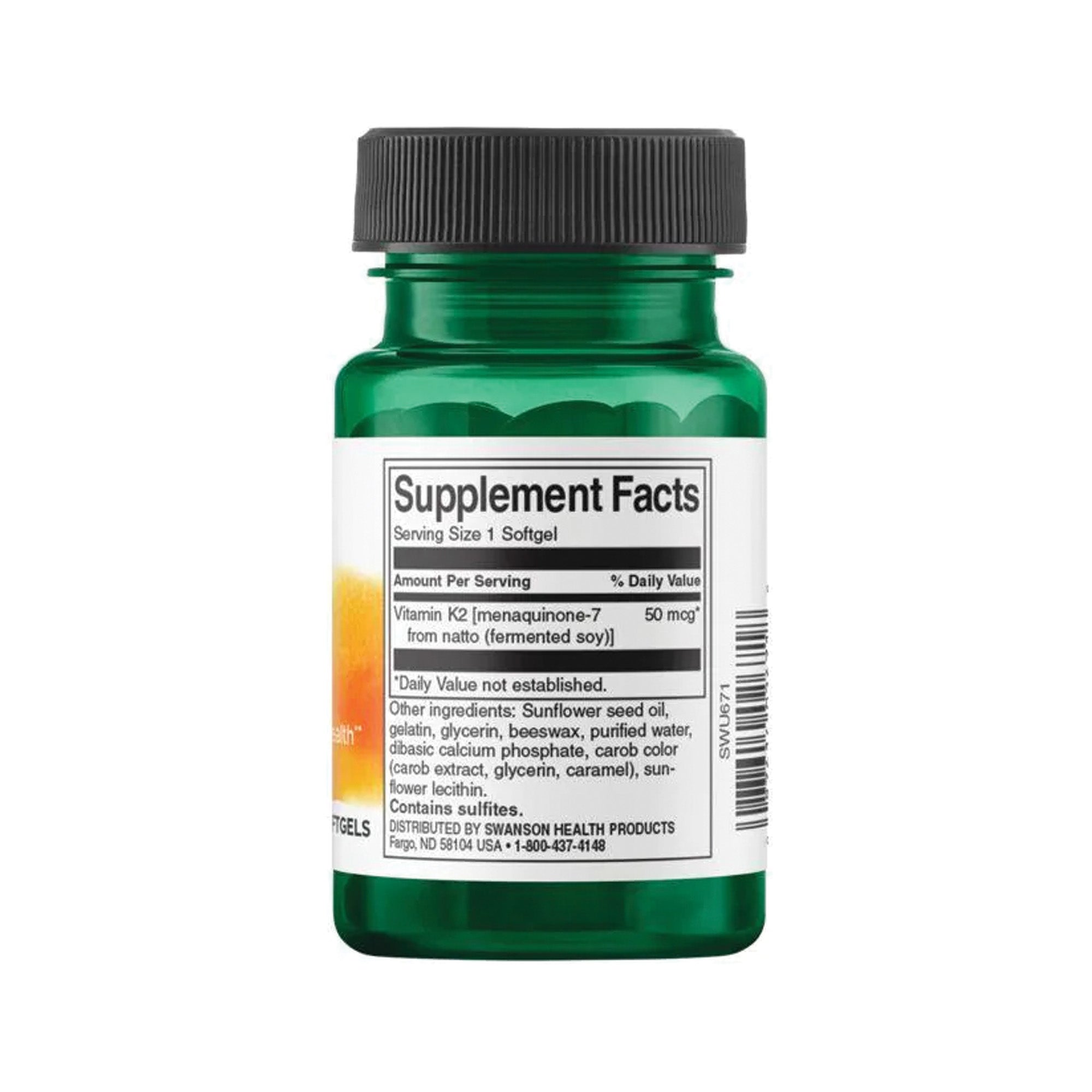 Swanson Vitamine K2 50 mcg - complément alimentaire