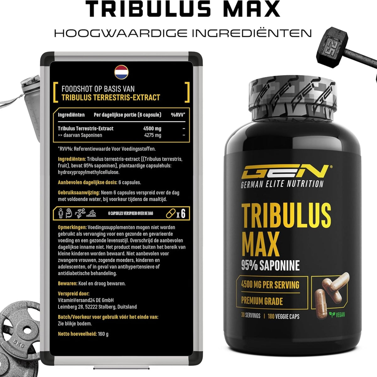 Étiquette Tribulus Terrestris max