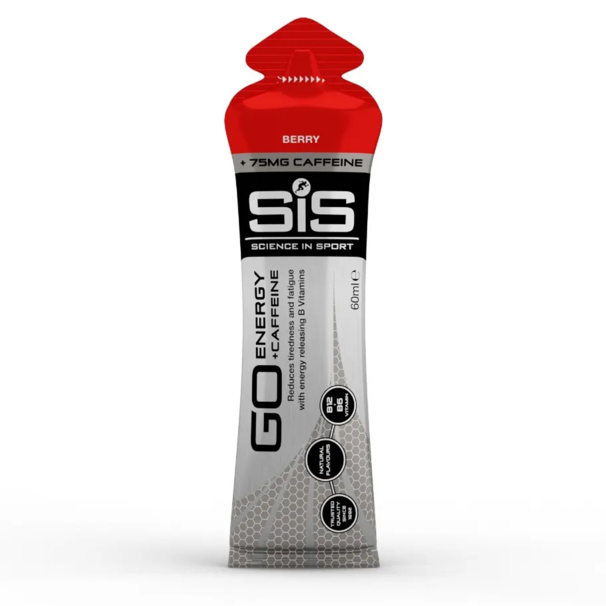 SiS GO Energy + Caffeine Gel Fruits rouges sachet 1 pièce