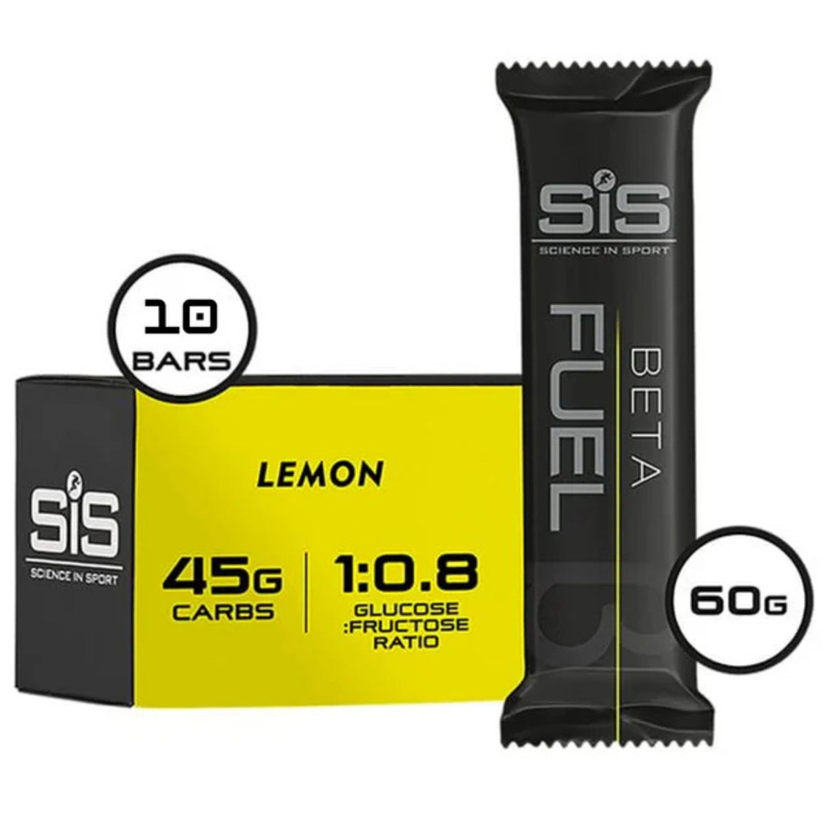 SiS Beta Fuel Energy Chew Bar Lemon emballage 10 pièces