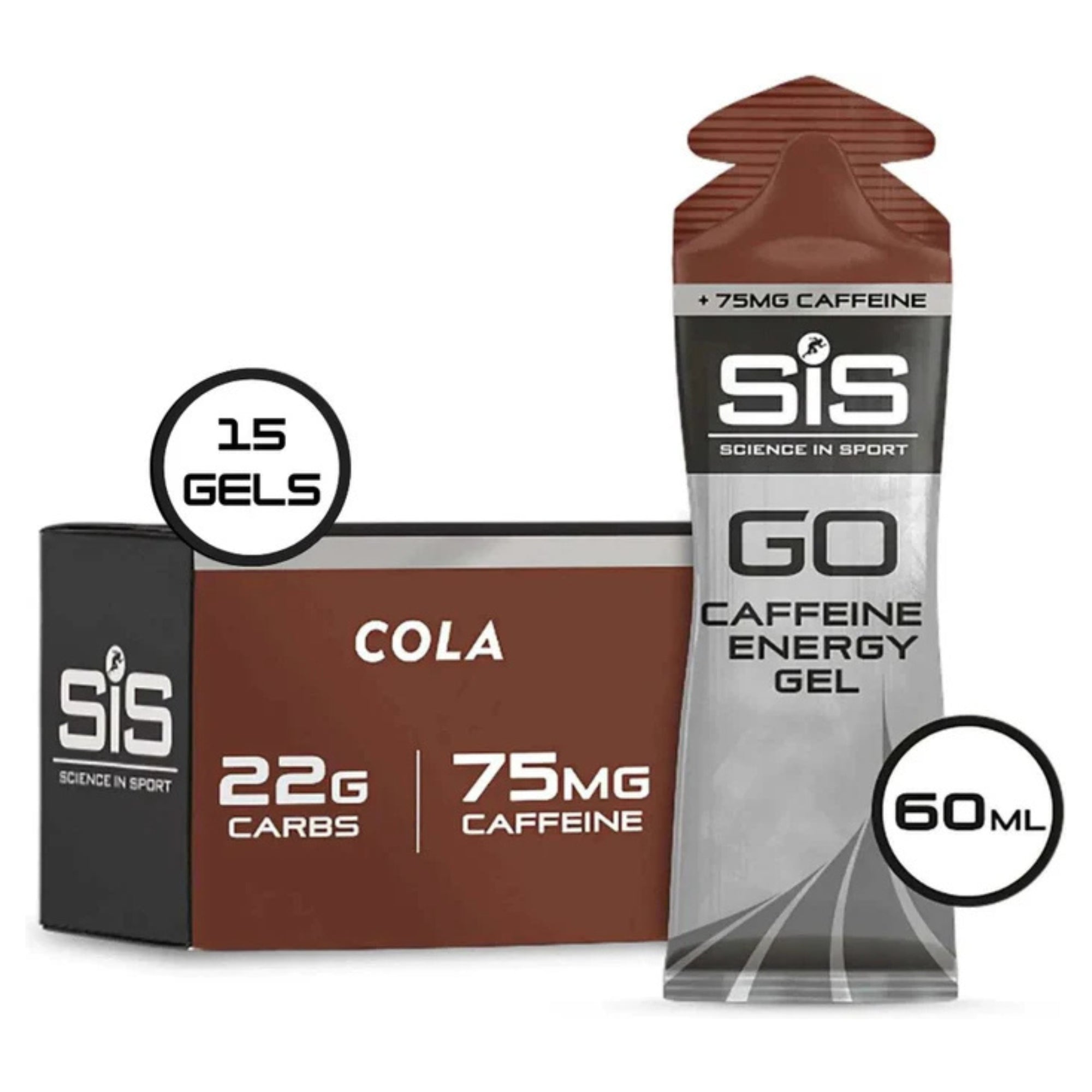 SiS GO Energy + Caffeine Gel Cola emballage 15 pièces