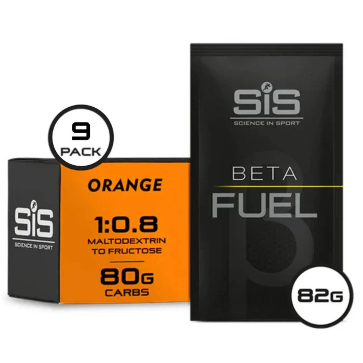 SiS Beta Fuel 80 Sachet Orange emballage 9 pièces