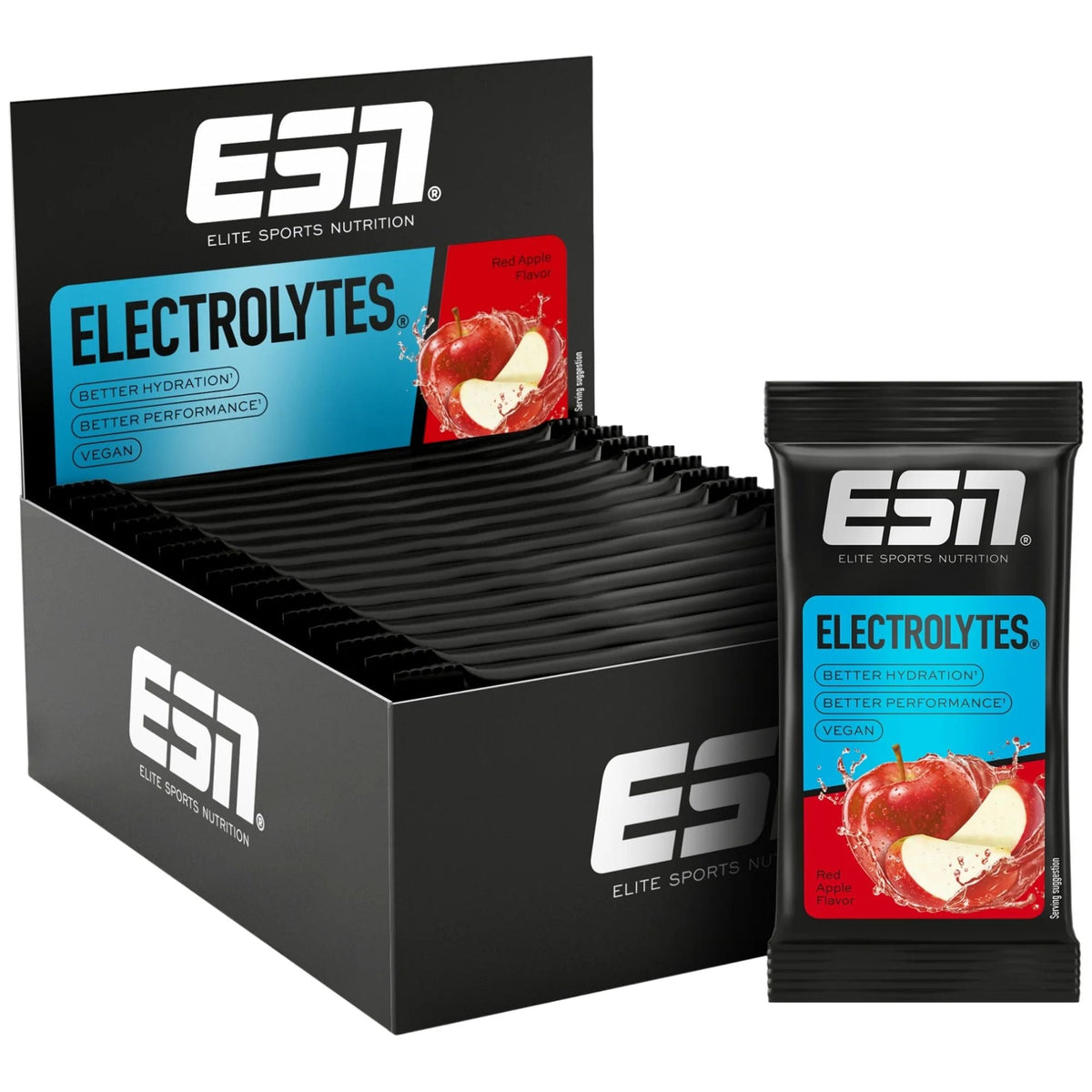 ESN Électrolytes Red Apple | 15 x 22,5 g | ESN