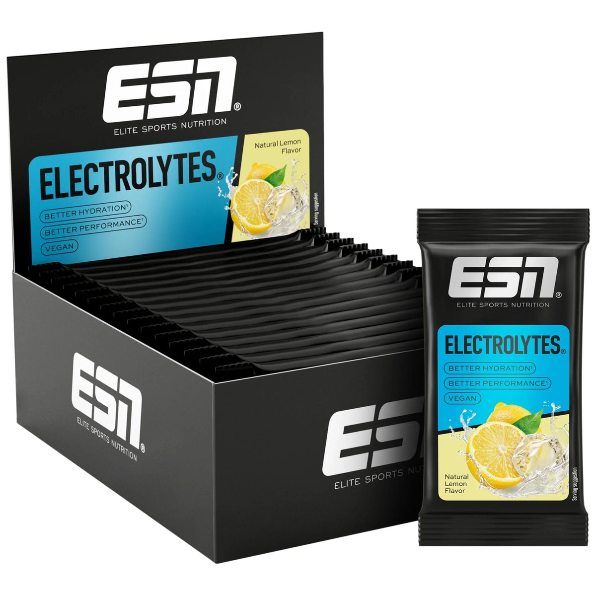 ESN Électrolytes Natural Lemon | 15 x 22,5 g | ESN