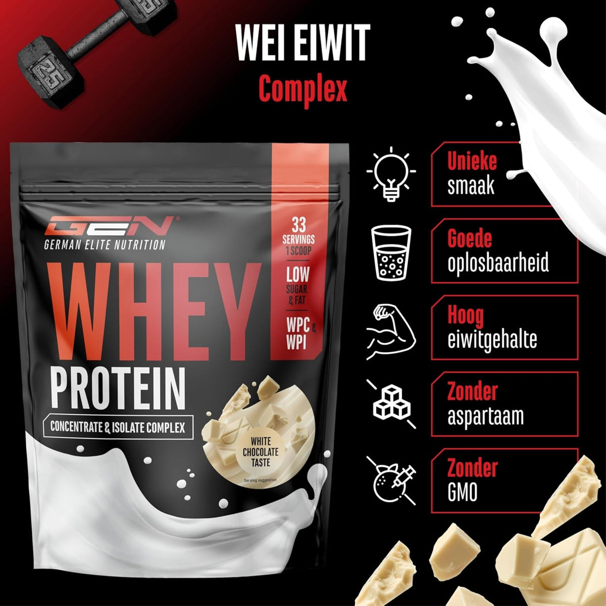 Whey Protein Complex de German Elite Nutrition