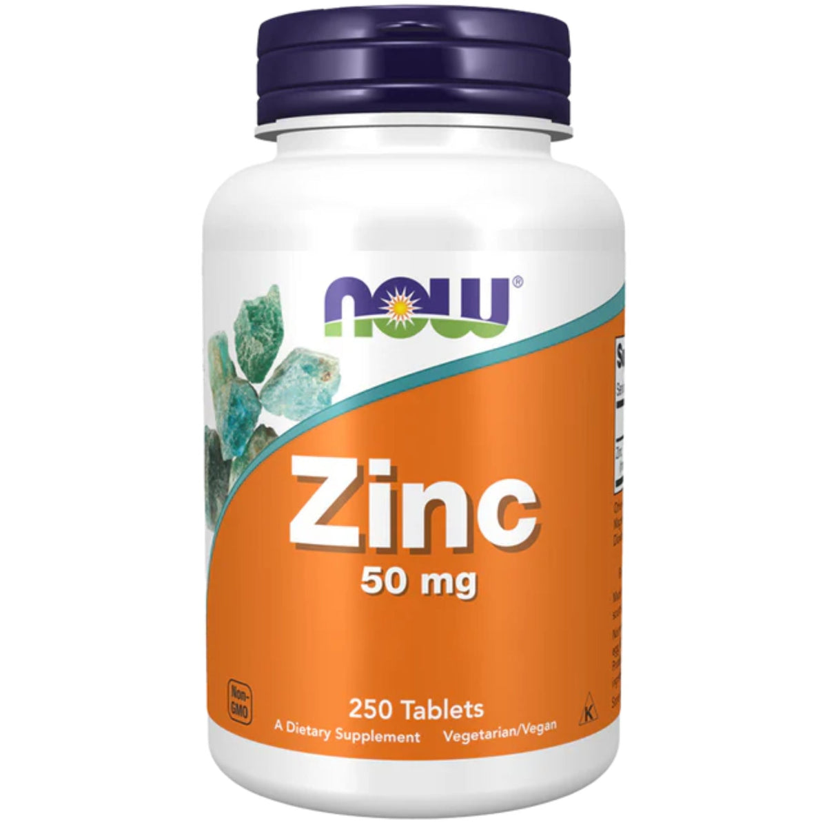 Gluconate de Zinc 50 mg | 250 comprimés | NOW Foods