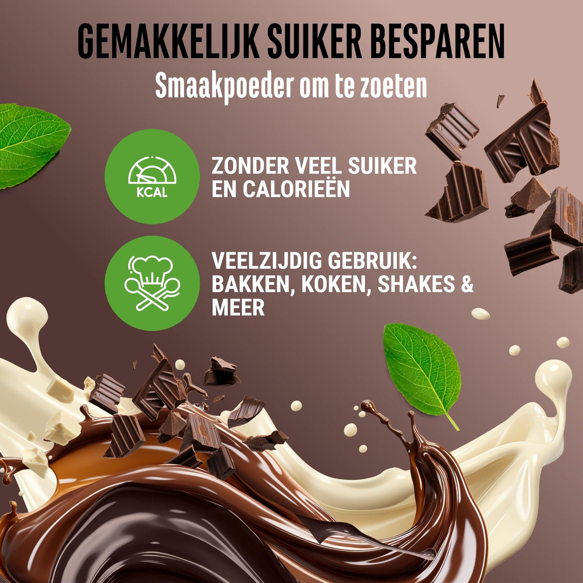 Vit4ever Flavor Craft Triple chocolat 250 g poudre aromatisante avec 50 portions et consistance crémeuse