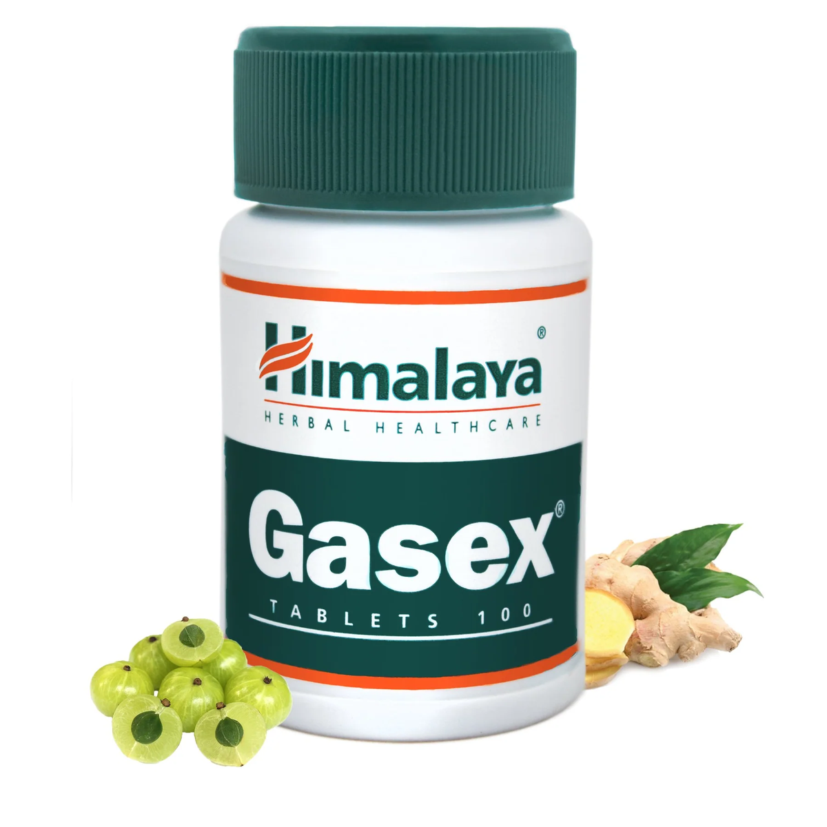 Himalaya Gasex pot de 100 comprimés, amla et gingembre