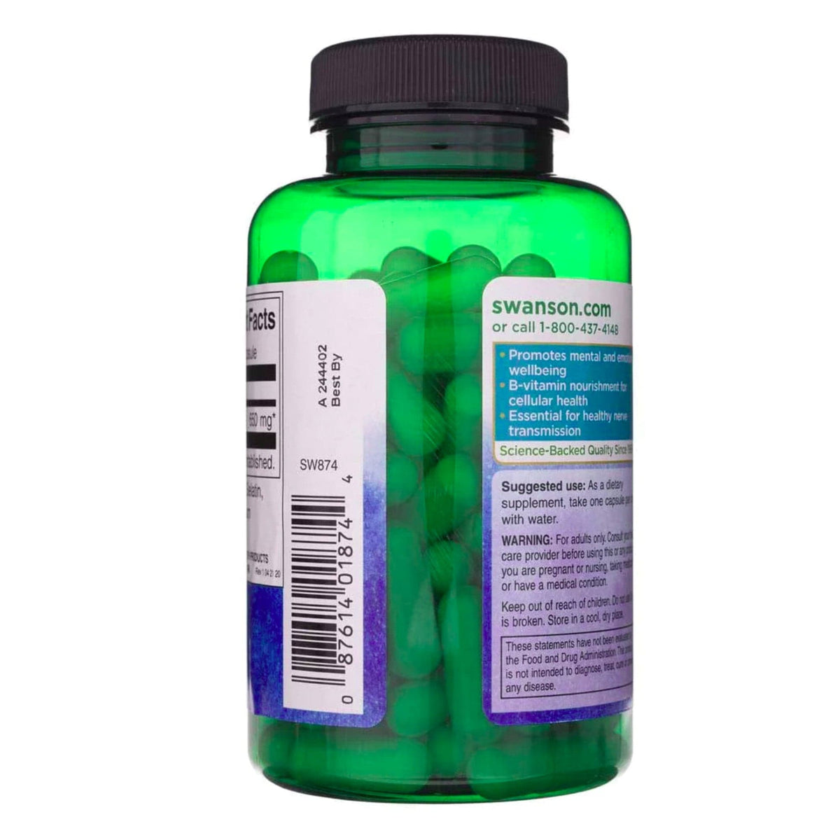 Swanson Inositol 650 mg 100 gélules - complément alimentaire