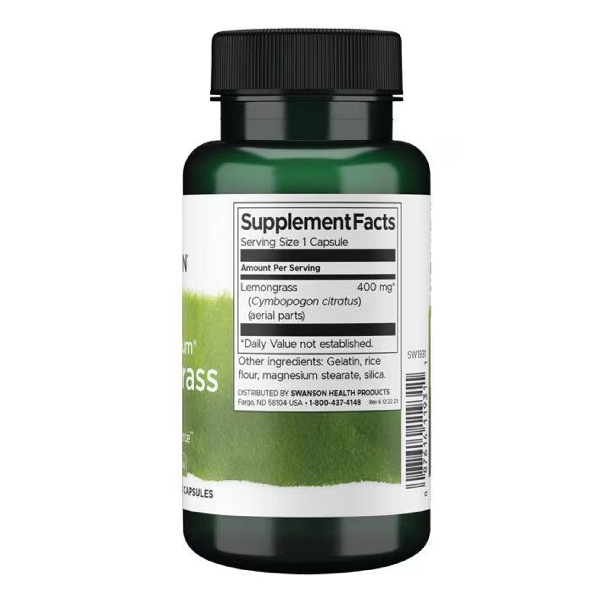Swanson Citronnelle 400 mg - complément alimentaire
