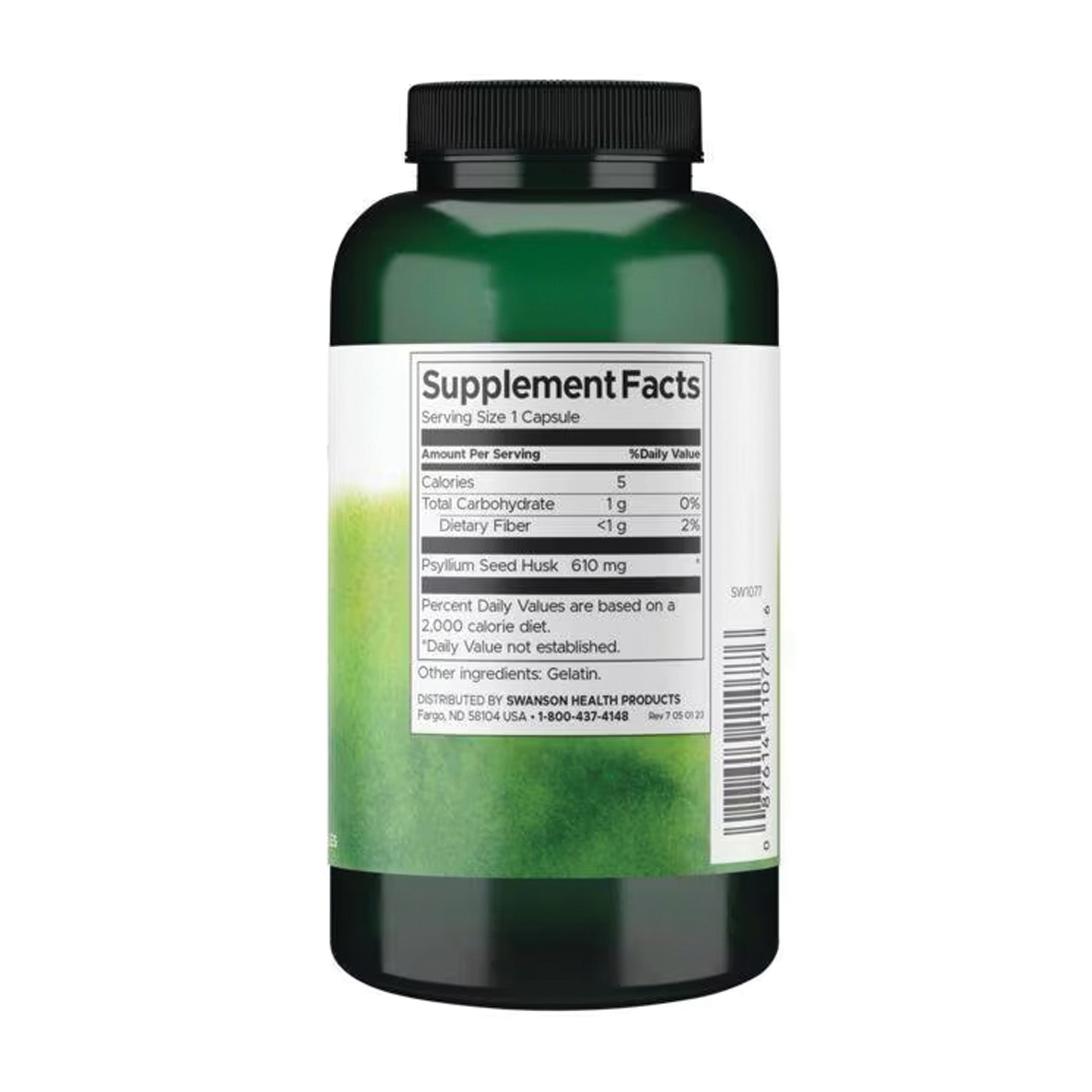 Fibres de psyllium Swanson - complément alimentaire