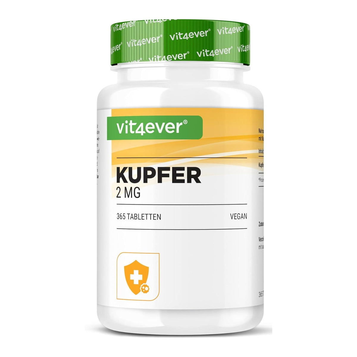 Vit4ever Cuivre (Gluconate de cuivre) 2mg 365 comprimés - complément minéral | acheter en France