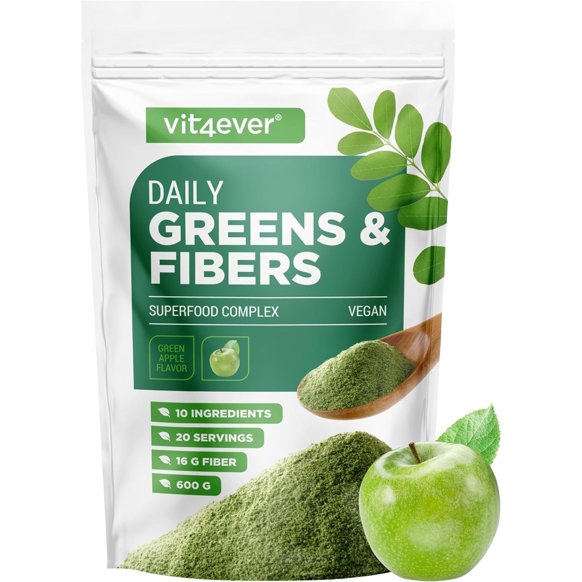 Daily Greens & Fibers Pomme Verte | 600g | Vit4ever