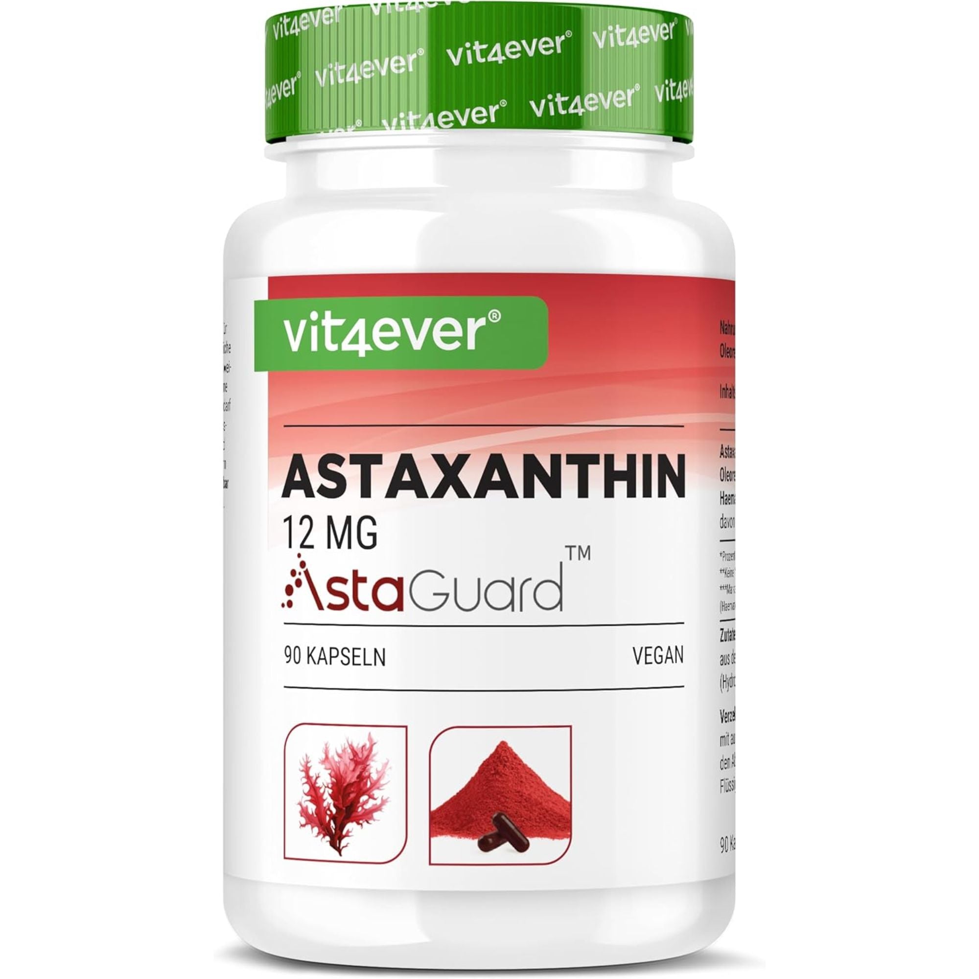 Astaxanthine 12mg AstaGuard® | 90 Gélules | Vit4ever